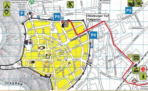 Stadplan Rothenburg